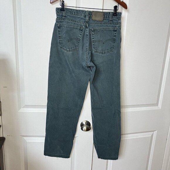 Vintage Levi’s Black Tab Green Faded Straight Leg  Dad Jeans - Picture 3 of 5